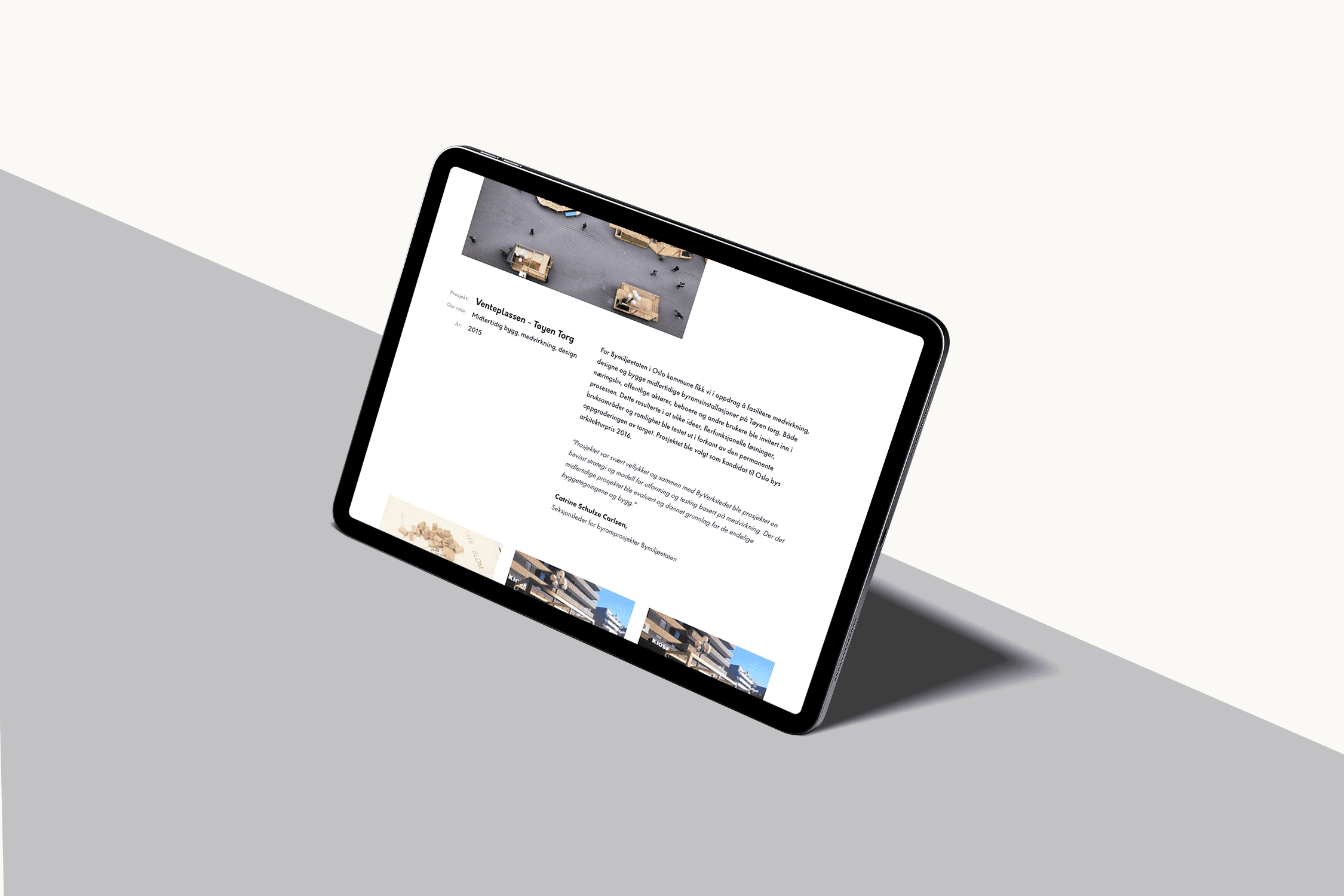 Byverkstedet on iPad