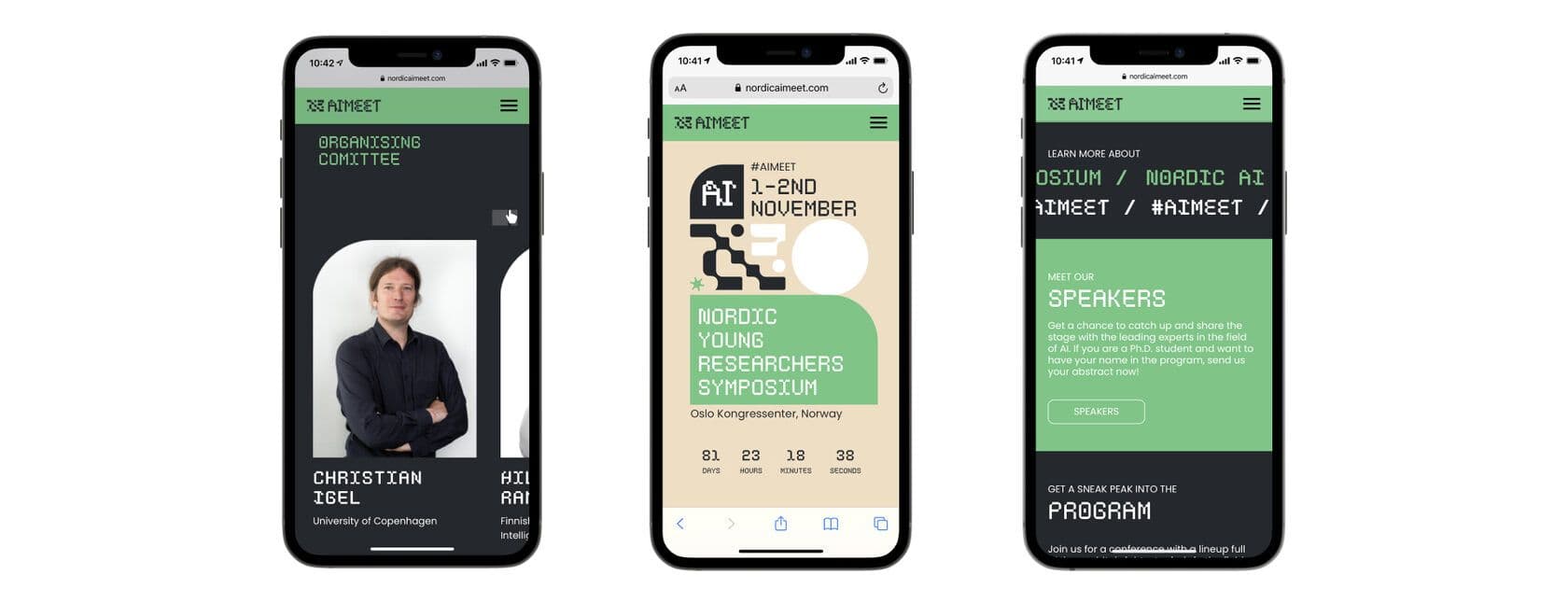 Nordic AI Meet brandbook — typography